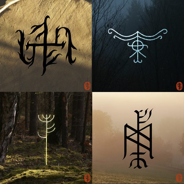 bindrune commission in other styles, as huld manuscript calligraphic, or ogham etc.