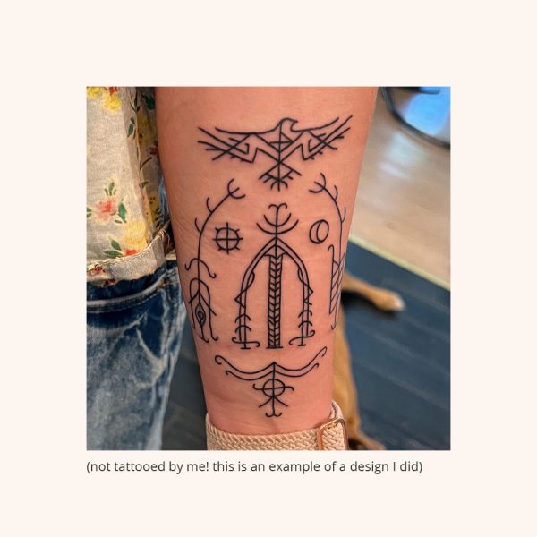 custom bindrune tattoo
